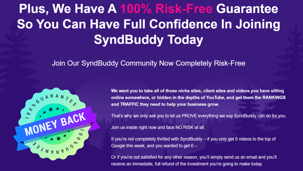 SyndBuddy AI Guarantee