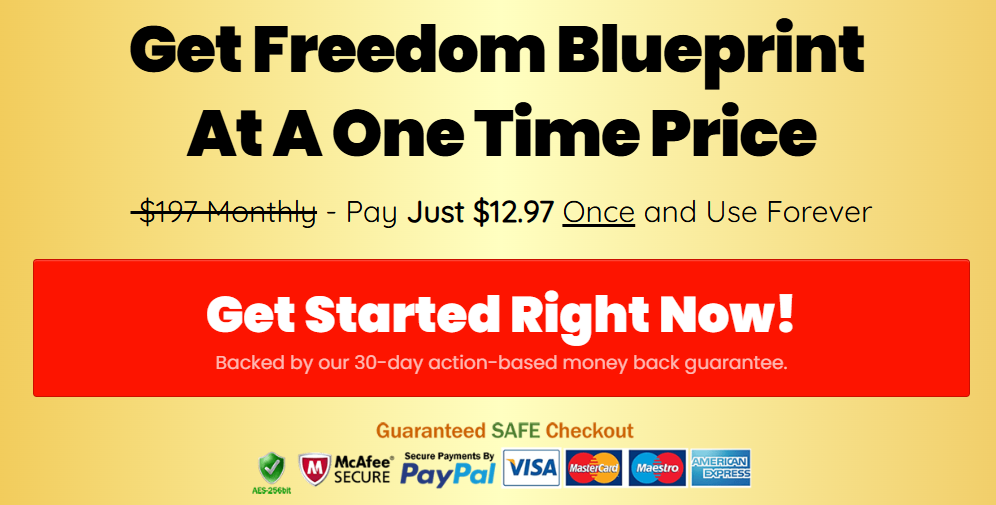 Freedom Blueprint price