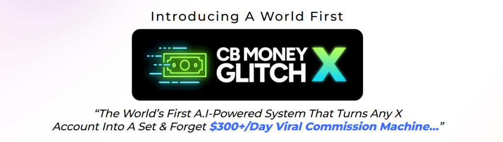 CB MONEY GLITCH X introduction