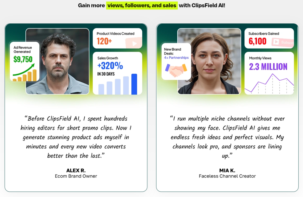 ClipsField AI creator