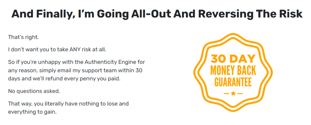 The Authenticity Engine Guarantee